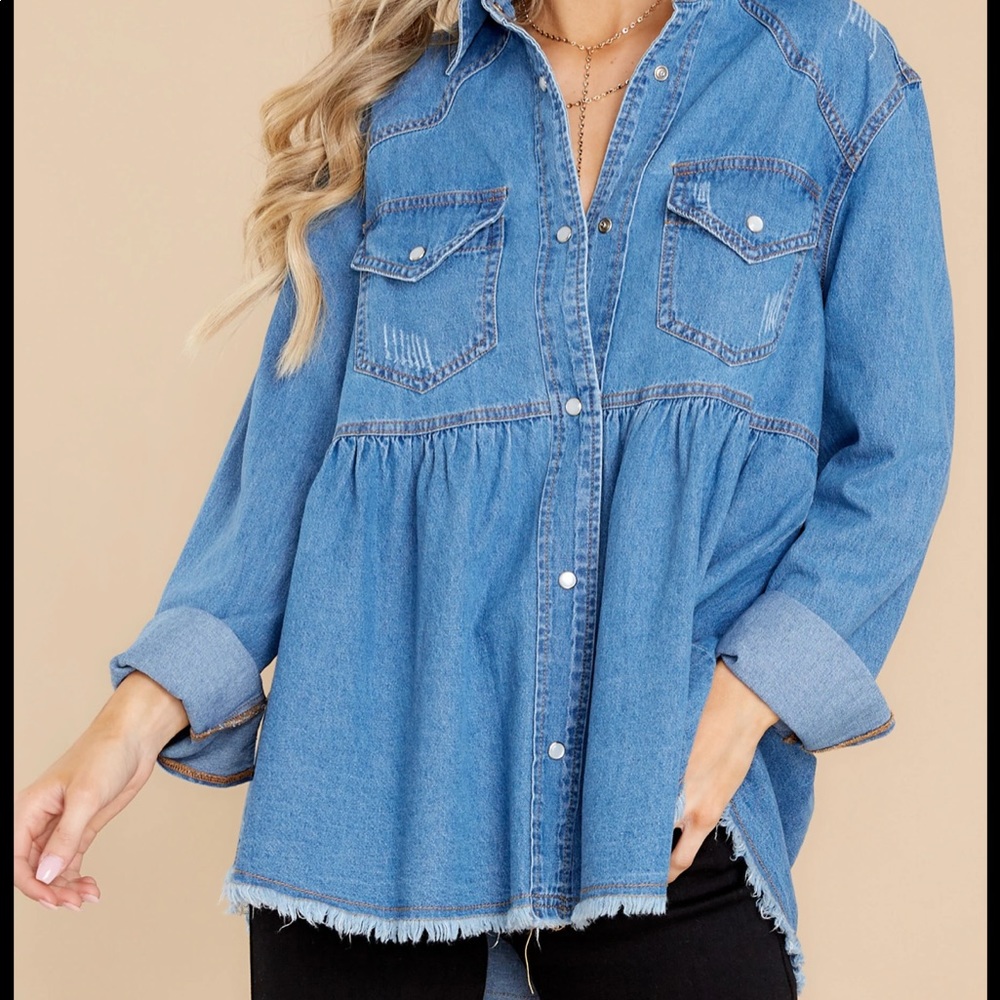 Chambray Top *NWT*